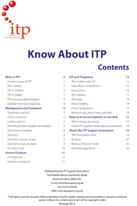 Know About ITP Revised 2015 1 edited 1